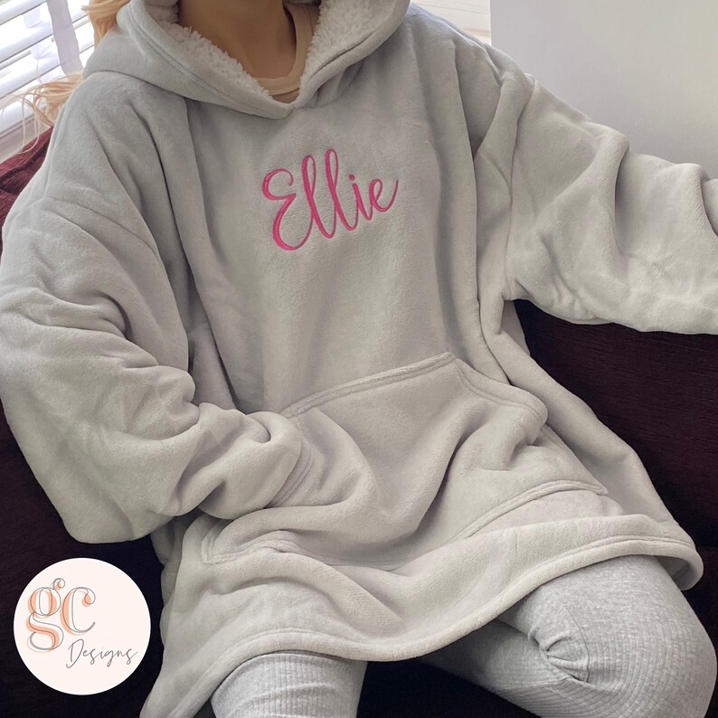 Personalised Oversized Adults/teenager Blanket Hoodie in Etsy UK