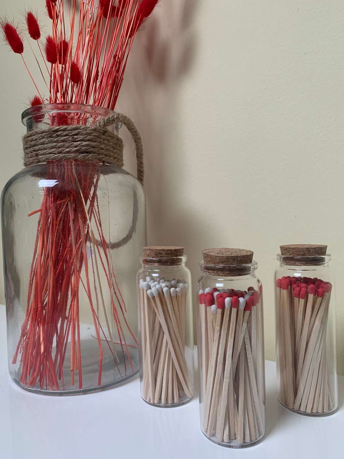 Bottle of Matches Coloured Matches Longstick Matches Etsy