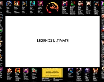 Mortal Kombat Finishing Moves Screen Bezel for Atgames Legends Ultimate