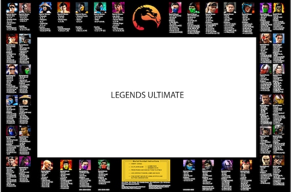 Mortal Kombat Move List Bezel