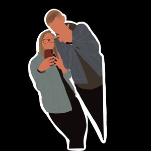 Custom Faceless Portrait Sticker