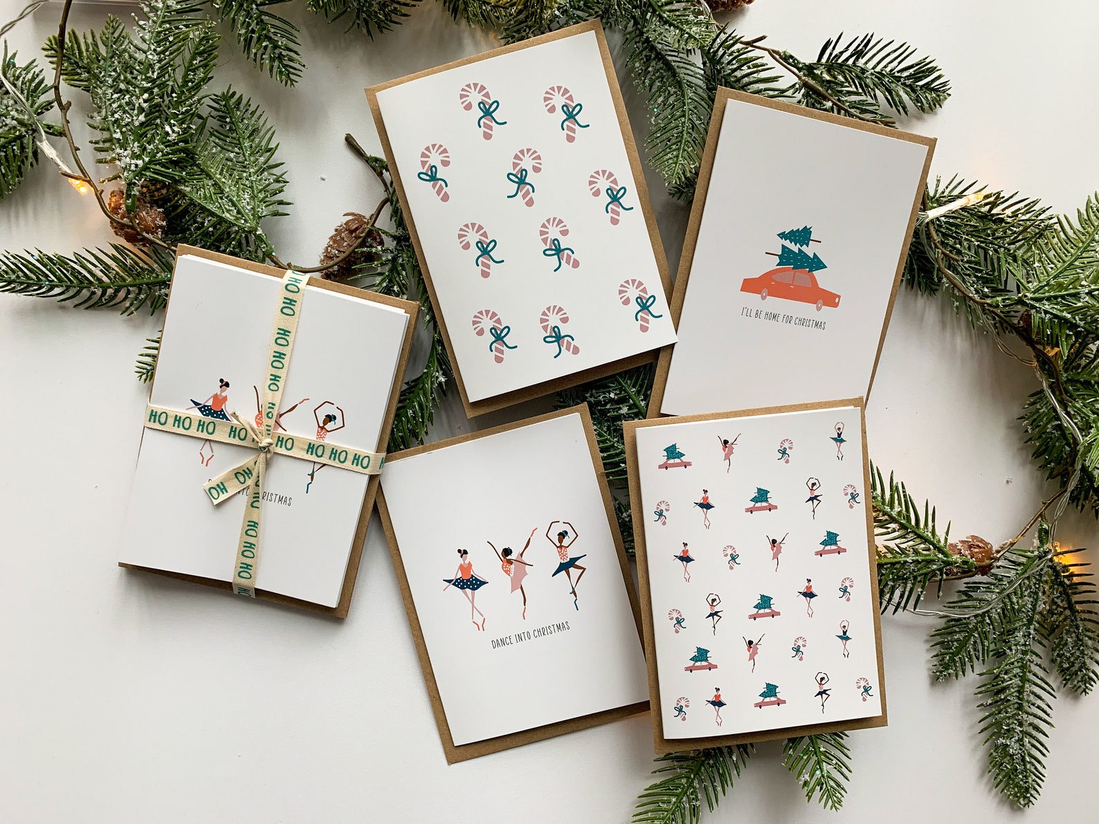 Ballet Christmas Cards Pack of 6 Etsy