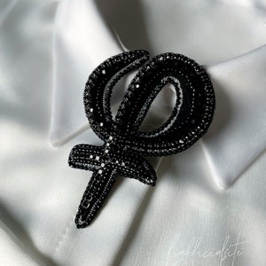 Phi Forma Broche Phi Letra Griega Alfabeto Griego Broche Phi Artista Phi Maestro Geometría Símbolo