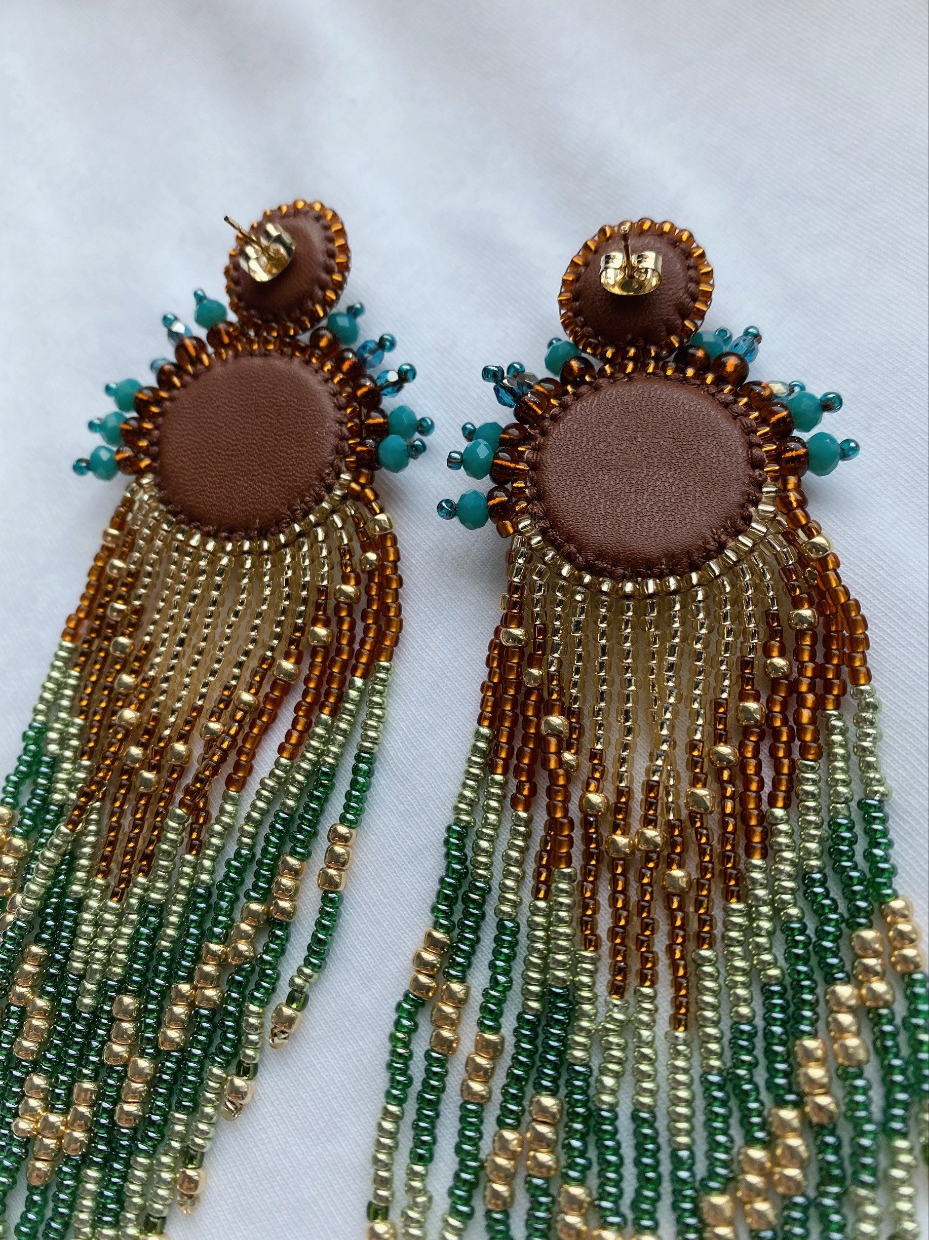 Long Boho Earrings Fringe Earrings Tassel Earrings Bohemian Jewelry ...