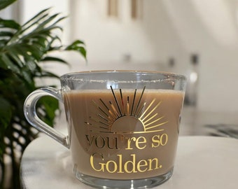 The You’re So Golden Mug | glass mug | tea | coffee | mug | Mother’s Day | birthday | personalised | gift | Harry Styles | Christmas Gift |