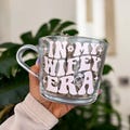 The Wifey Era Mug | glass mug | tea | coffee | mug | engagement | wedding | bride| Gift |