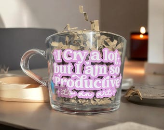 The Broken Heart Mug | glass mug | tea | coffee | mug  | birthday | personalised | gift | Harry Styles | Taylor Swift | Eras tour | TTPD