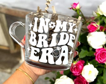 The Bride Era Mug | glass mug | tea | coffee | mug | engagement | wedding | bride| Gift |