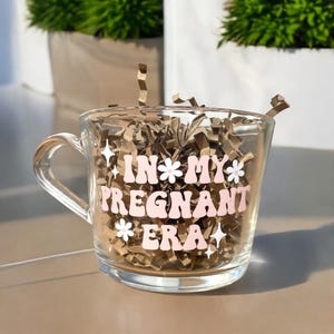 The Pregnant Era Mug | glass | tea | coffee | mug | engagement | wedding | bride| mummy  | mum to be | baby shower