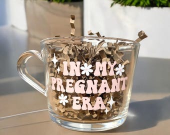 The Pregnant Era Mug | glass | tea | coffee | mug | engagement | wedding | bride| mummy  | mum to be | baby shower