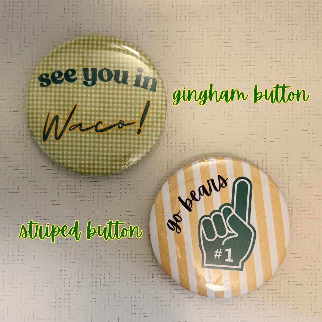 Baylor Gameday Buttons - 2.25 Inch - Etsy