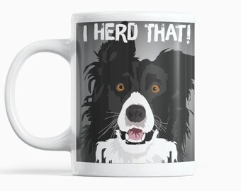 Border Collie Mug Etsy