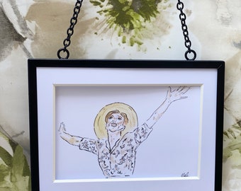 Bright Star Broadway Carmen Cusack At Last Watercolor Art Print 5 x 7