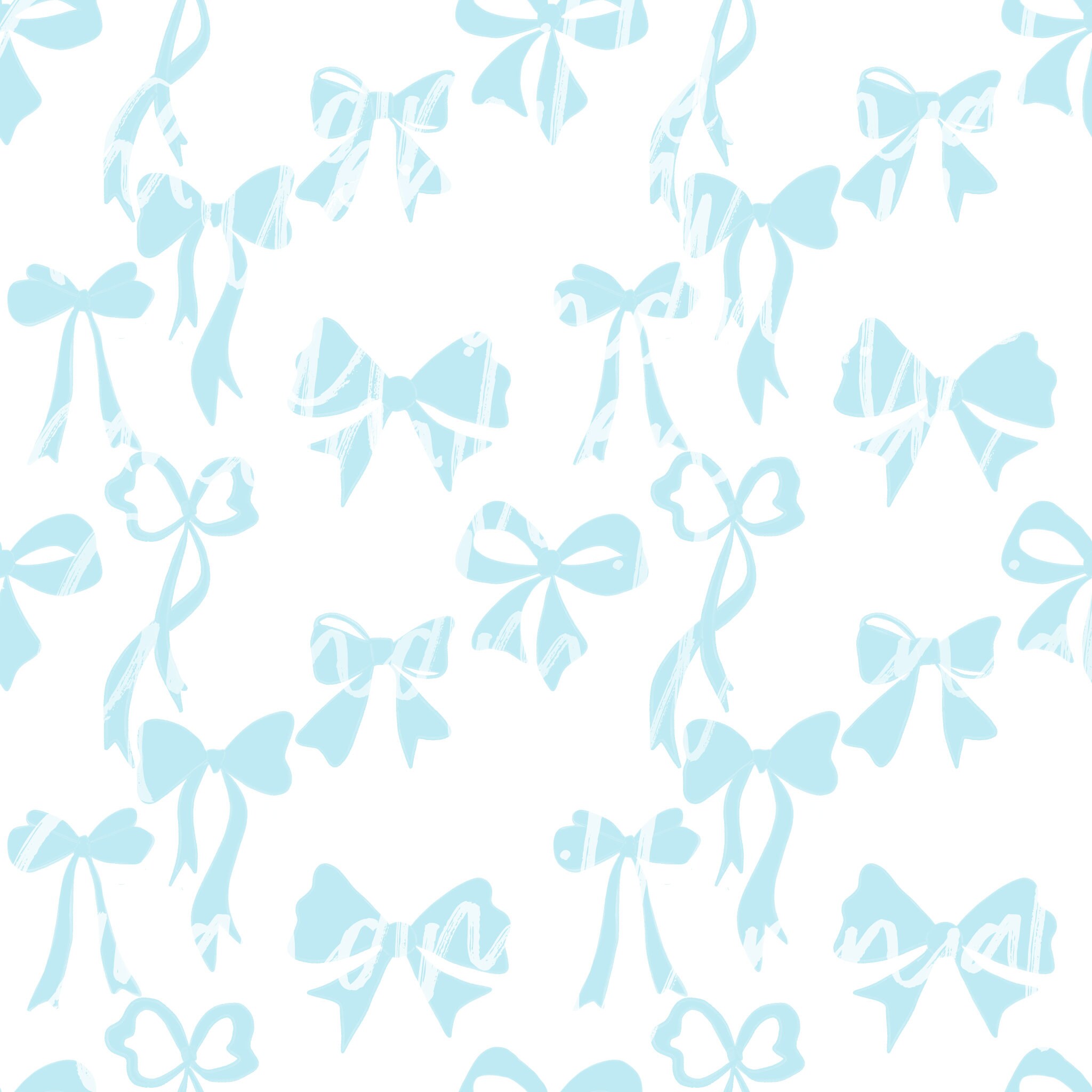 Blue Bows, Watercolor Bow Pattern Seamless - Etsy