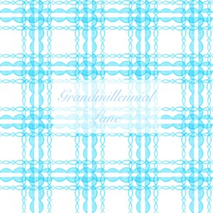 Whimsy gingham Grandmillennial hydrangea bow pattern seamless