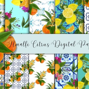 watercolor oranges fruit Digital paper, İtalian Seamless Patterns, lemons clipart, citrus, Invitation Wedding Citrus Scrapbook JPG
