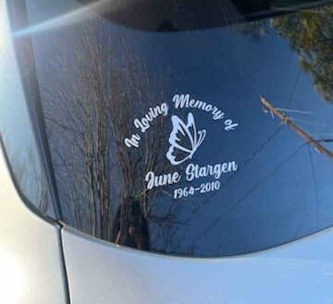In Loving Memory Sticker Decal Custom Memorial Decal Personalized ...