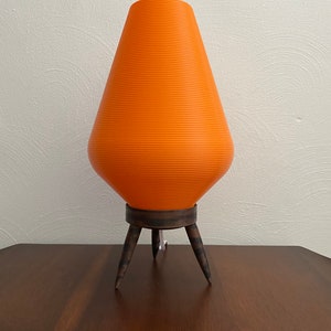 Single Tangerine Beehive Lamp