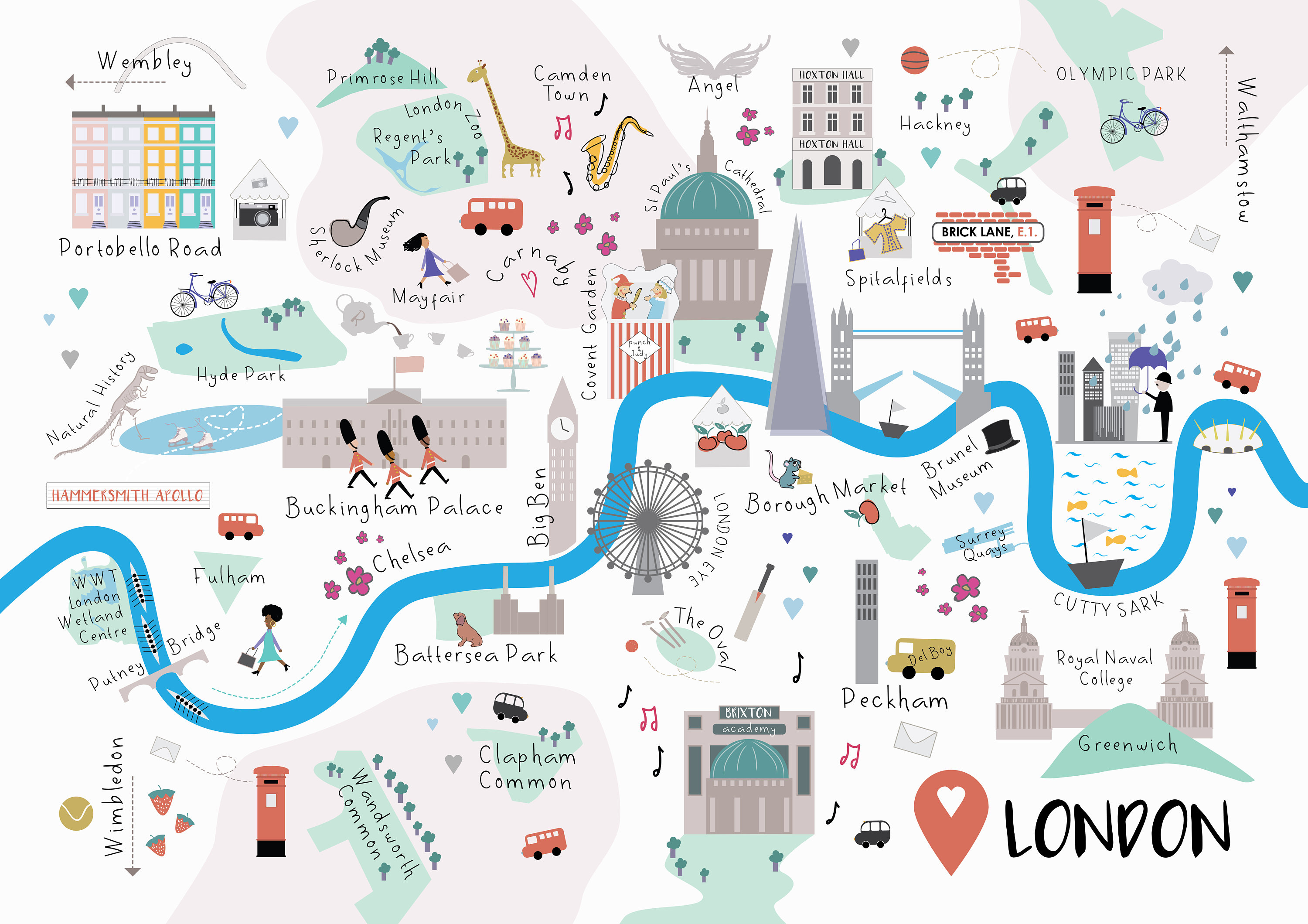 london trip map