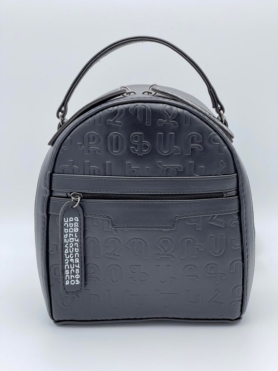Maison de Sabre Leather Backpack - Black Caviar