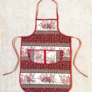 Woman’s Armenian Taraz Pomegranate Apron Medium