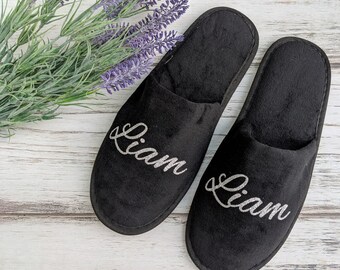 personalised moccasin slippers