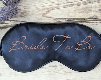 Personalised Sleep mask Luxury Pure Silk Double-Side Shading EyeShade Eye Mask Cover Blindfolds Groom Bride Bridal Party Bridesmaid