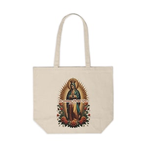 Religiöse Leinwand Einkaufstasche, Jungfrau Maria Zitat, Worte der Weisheit wiederverwendbare Tasche, katholisches Geschenk, religiöse Einkaufstasche, Bibel Vers Tasche,