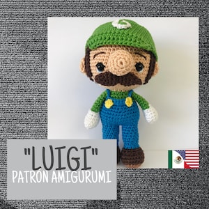 Crochet // “Luigi” Amigurumi Pattern / “Luigi” Amigurumi Pattern, PDF Pattern // ENGLISH & ESPAÑOL