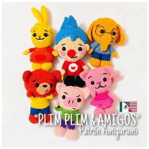 Häkeln Sie „Plim Plim“ PDF-Muster/Muster Amigurumi – ENGLISCH UND ESPAÑOL