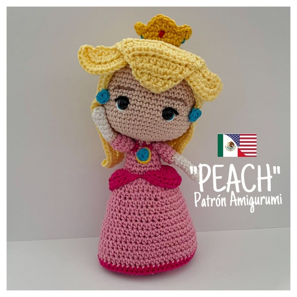 Crochet // Patron Amigurumi « Pêche » / Patron Amigurumi, Patron PDF // ANGLAIS & ESPAÑOL