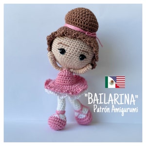 Crochet // “Ballerina” Amigurumi Pattern / Amigurumi Pattern, PDF Pattern // ENGLISH & ESPAÑOL