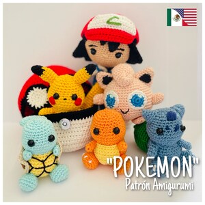 Crochet “Kit Pokemon” PDF Patrón/Pattern Amigurumi - ENGLISH Y ESPAÑOL