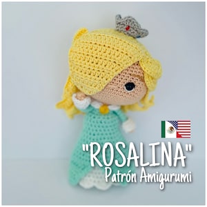 Häkeln Sie „Rosalina“ PDF-Anleitung/Pattern Amigurumi – ENGLISCH UND ESPAÑOL
