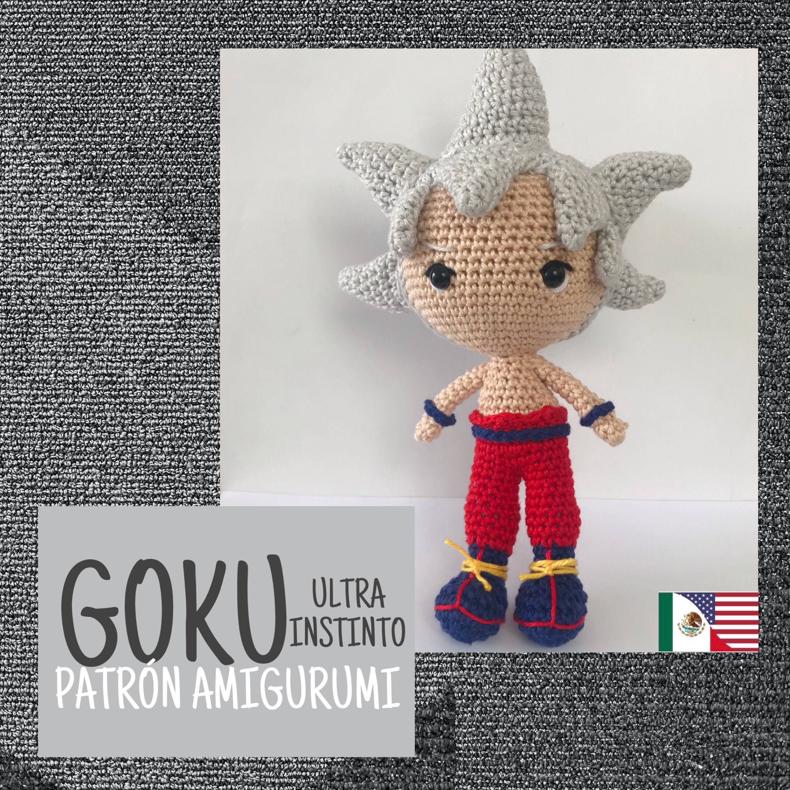 Crochet // Goku Ultra Instinto Patrón Amigurumi / Goku - Etsy España