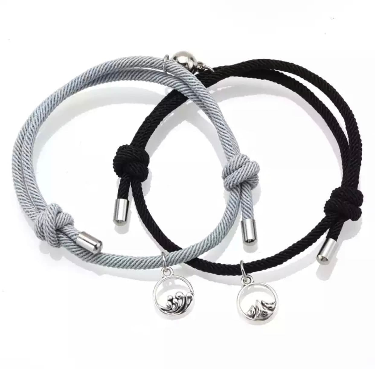 Friendship Bracelets Couples Bracelet 2 Pieces of Magnetic Link