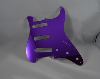 Custom Build Stratocaster Pickguard Purple Mirror Acrylic