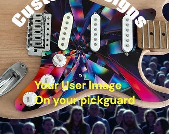 Custom Photo Pickguard UV Printed | Add Your Own Image | Stratocaster Telecaster | Personalized Guitarist Gift