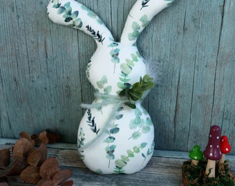 Großer Hase genäht aus Stoff, Osterdeko,Ostergeschenke,Osterhasen