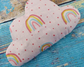 Grain pillow cloud made of cotton, organic spelled, heat pillow, heat pillow, organic, waffle pique, pink, mint, rainbow, gift