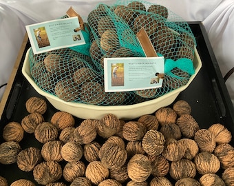 ORGANIC BLACK WALNUTS - No pesticides used on trees, or when harvested.