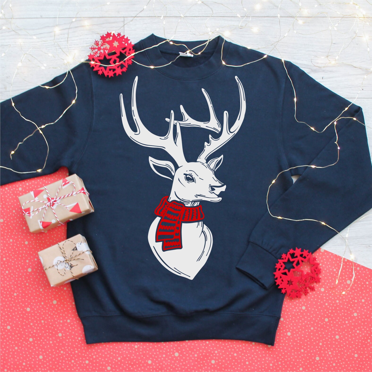 Women's Original Christmas Sweater Christmas Deer Very Etsy UK