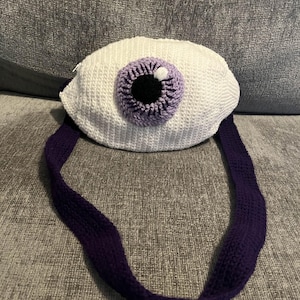 Eyeball Halloween Creepy Spooky Scary Crochet Purse PATTERN