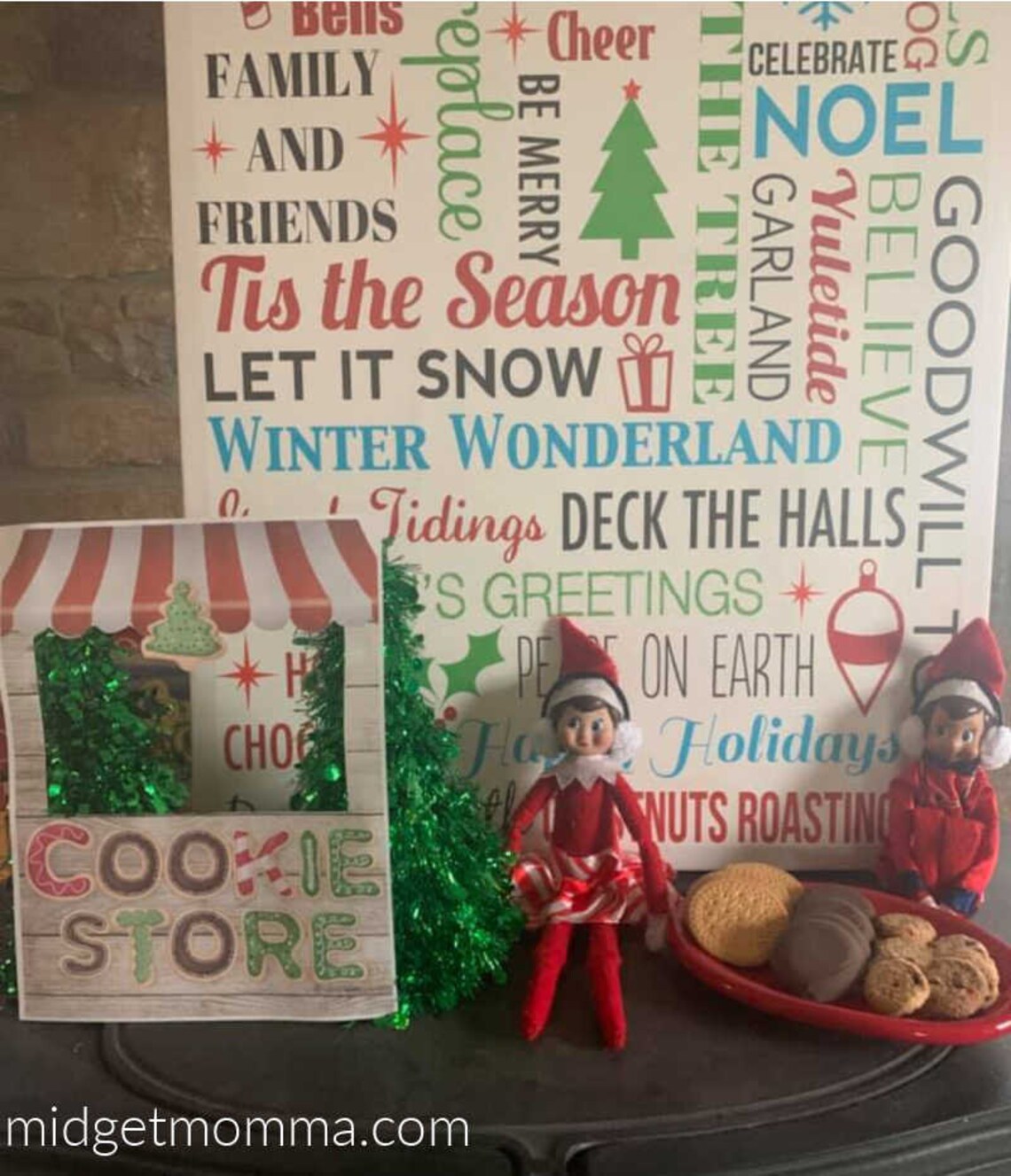 Elf Cookie Shop Printable Elf Printable Christmas Elf Tradition With ...