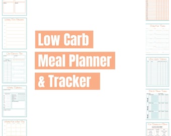 Keto Diet Planner – Printable Meal & Fitness Tracker (PDF)
