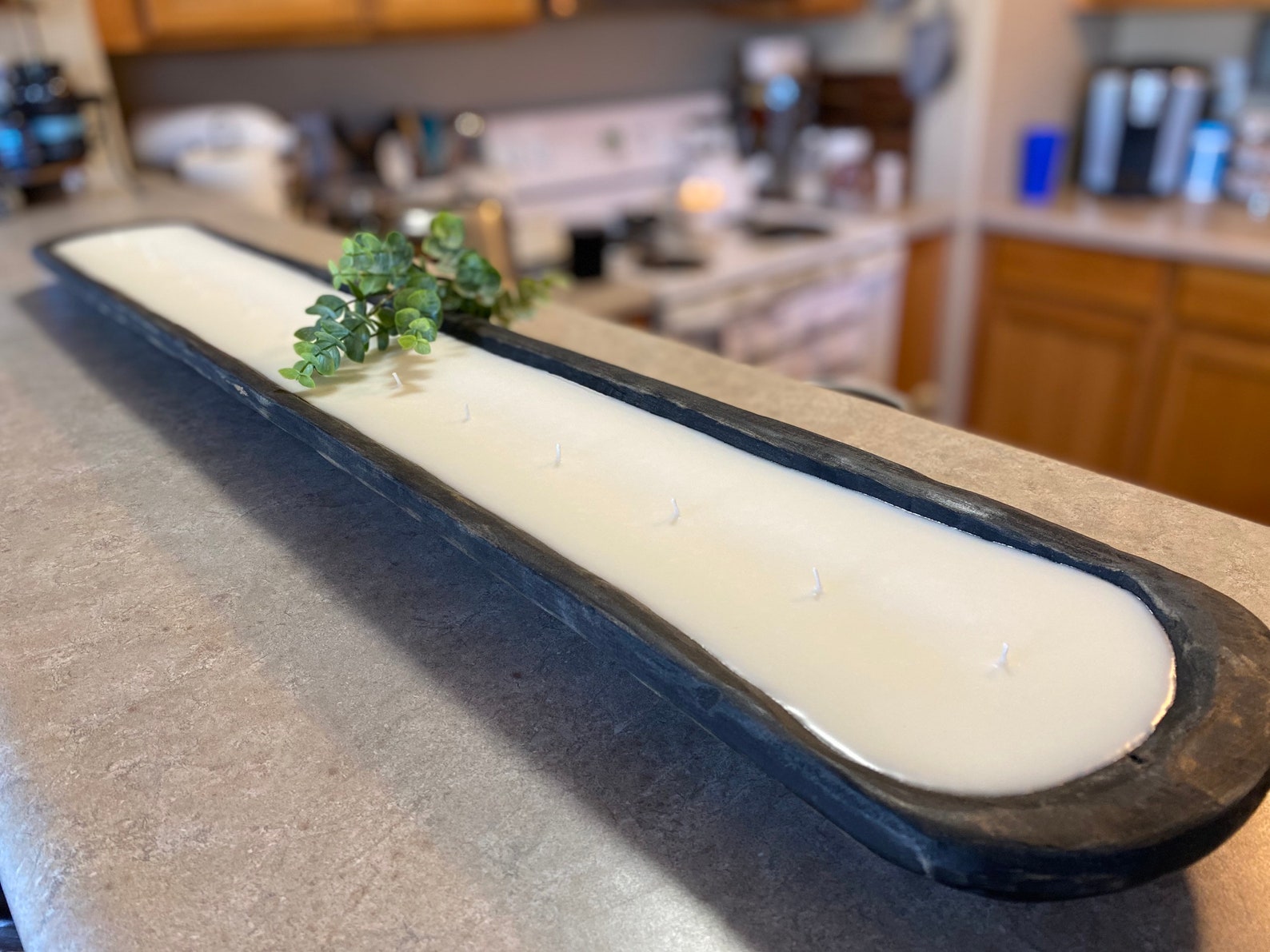 Dough Bowl 15 wick Soy Wax Candle Extra Long Table Decor Etsy