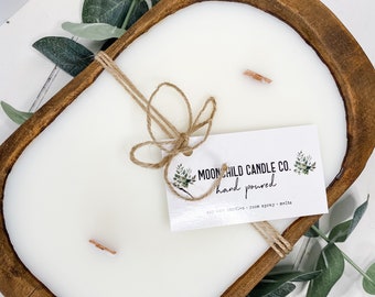 Dough Bowl Candles |  Soy Candles | Nontoxic | Farmhouse Decor | Gifts | HomeDecor | Custom Gifts