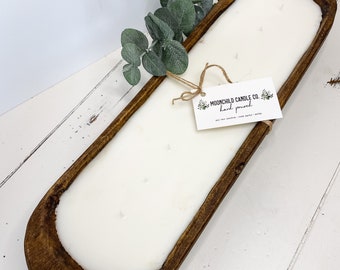Dough Bowl Candle, 8-10-wicks, Baguette Soy Wax Candle, Home Decor, Farmhouse Candle Decor, Gifts