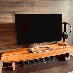 Buy Monitor Stand Monitor Riser Dual Monitor Stand Solid Wood Custom Colors  Desk Shelf Online in India 