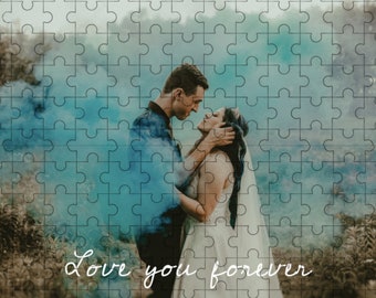 Custom Photo Jigsaw Puzzle, Personalized Gift for wedding Jigsaw, Picture Puzzle for Your Memory, Gift Ideas with Puzzle For wedding